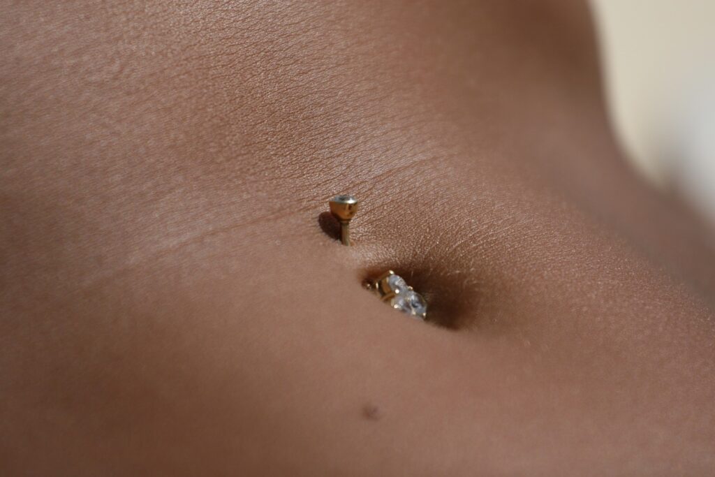 gold belly jewellery