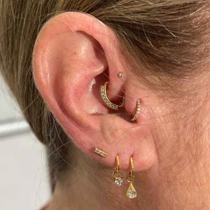 curated ear with forward helix