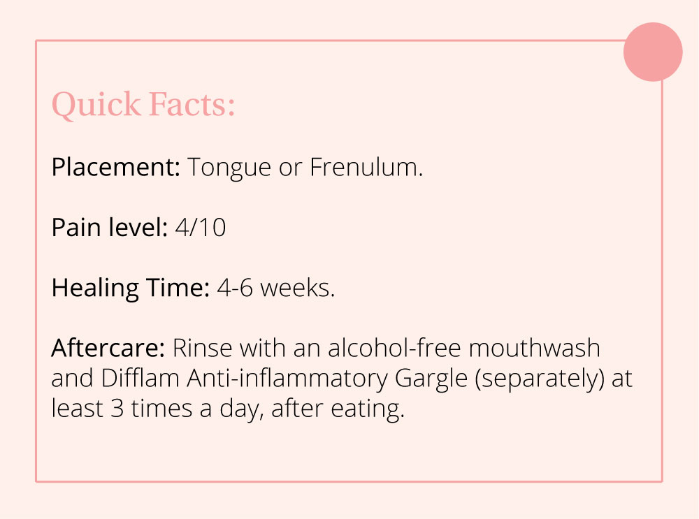tongue piercing